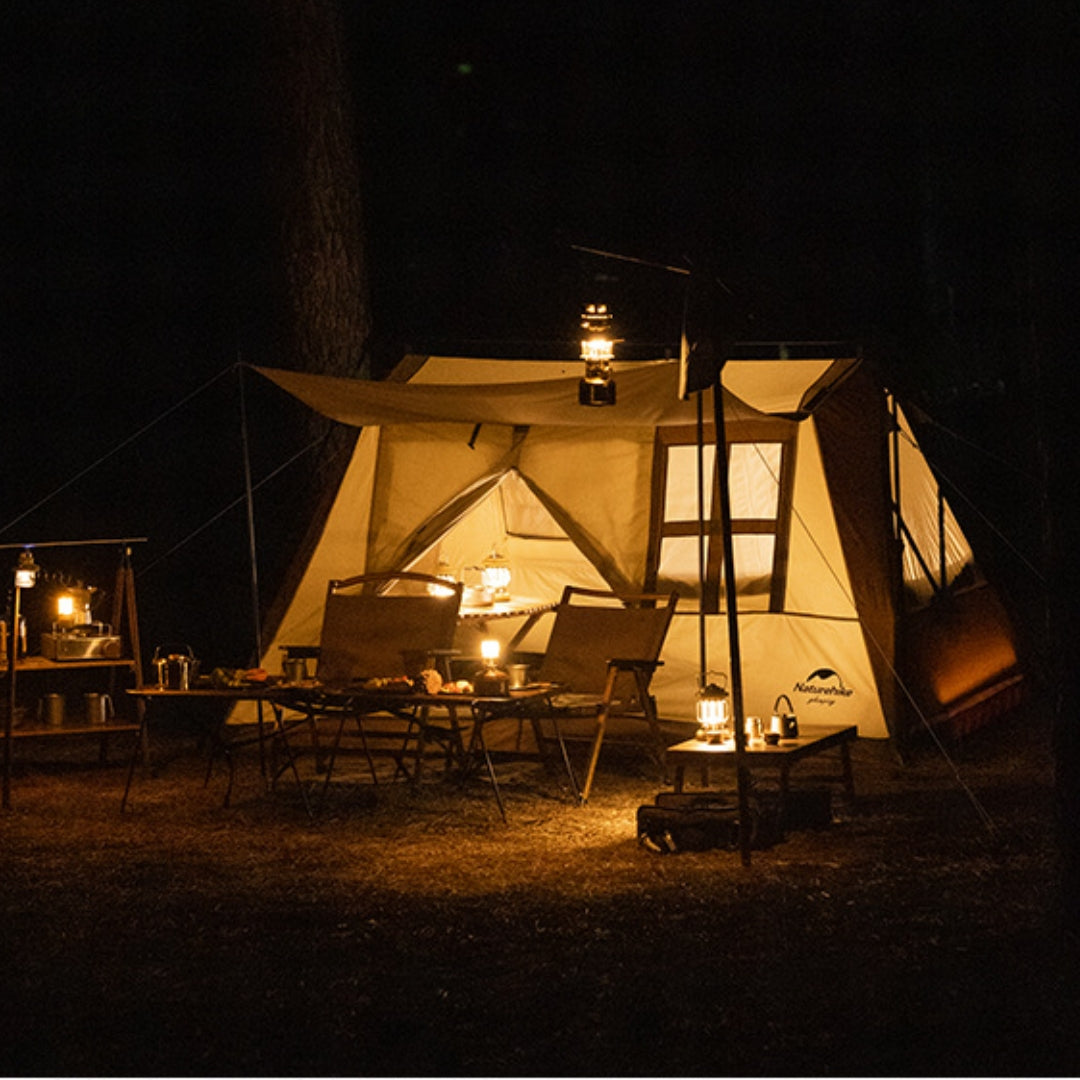 Naturehike A-Type Village Cotton Automatic Tent Dark Brown