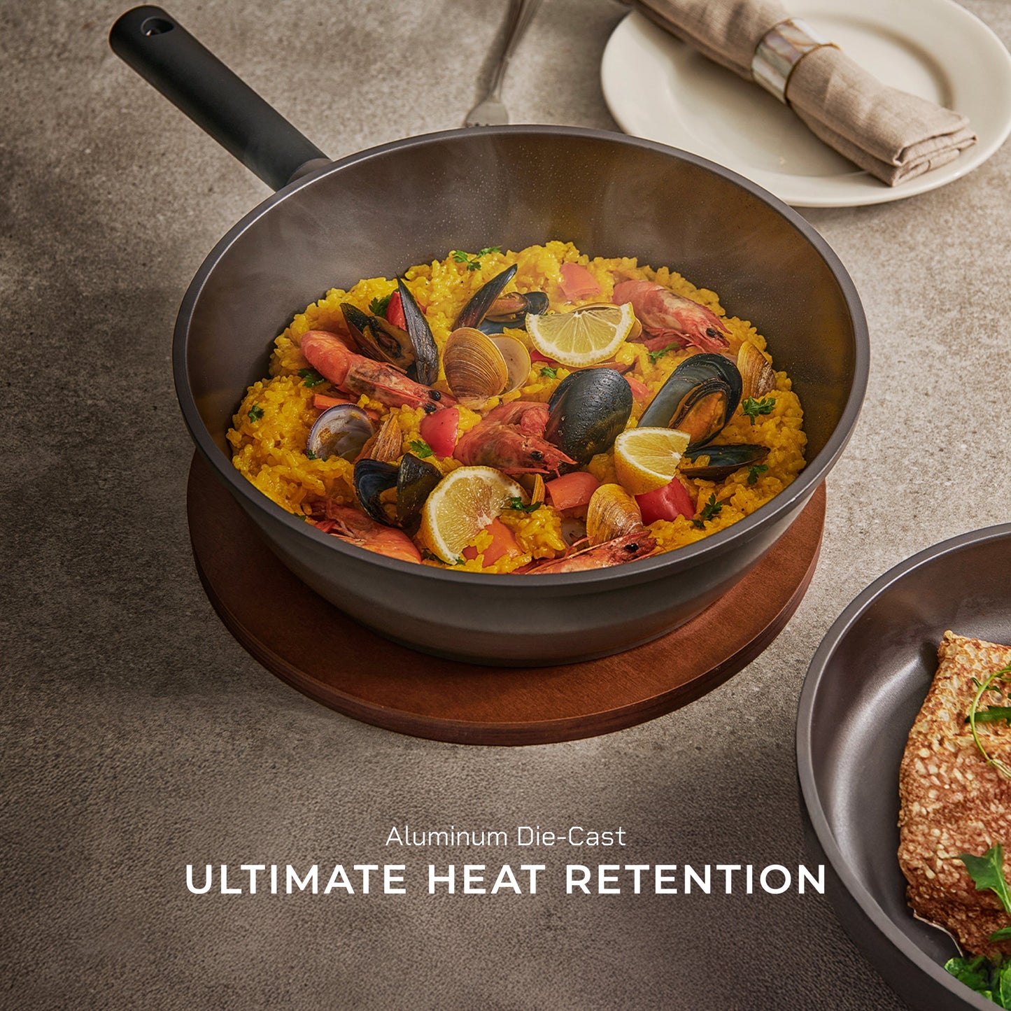 [New] 11 in Kyndell Nonstick Ceramic Wok Pan, Induction Compatible (COP-B2810HGB)