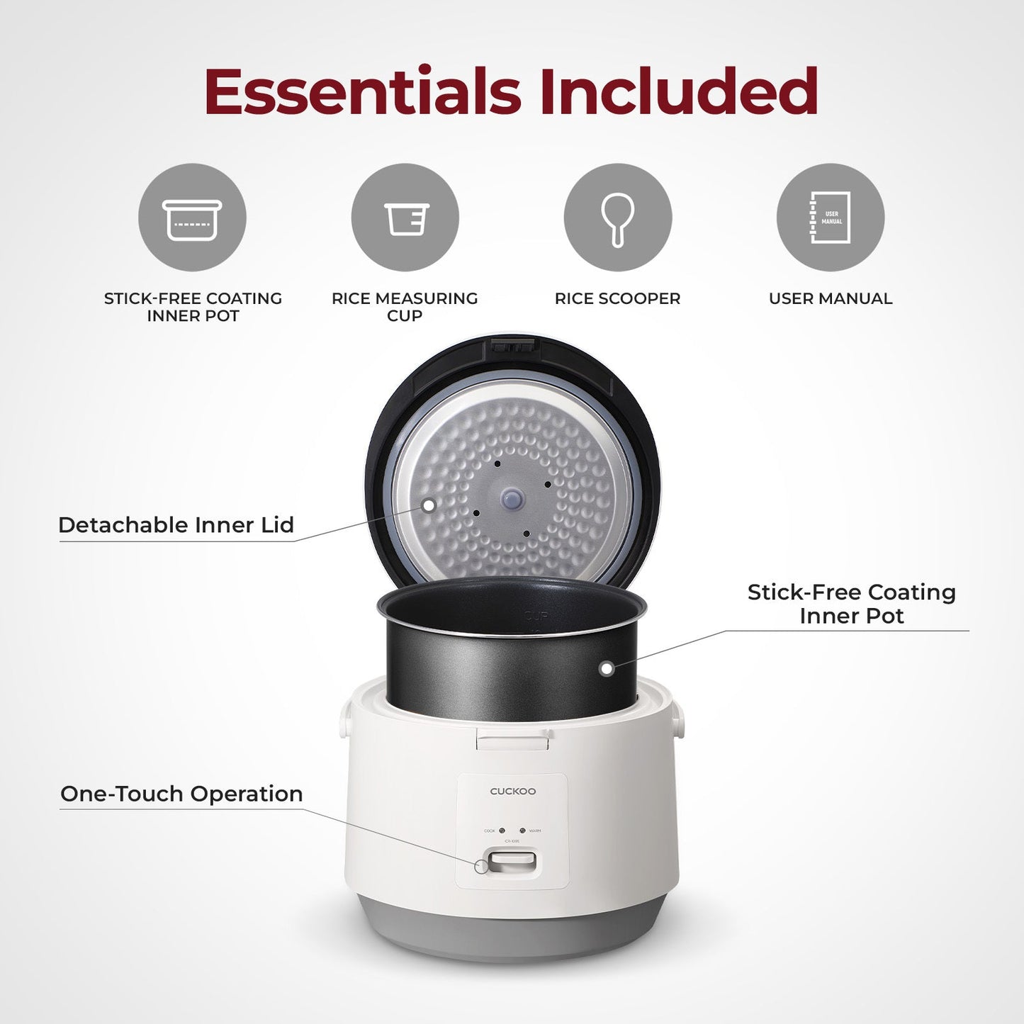 10-Cup Basic Rice Cooker (CR-1095)