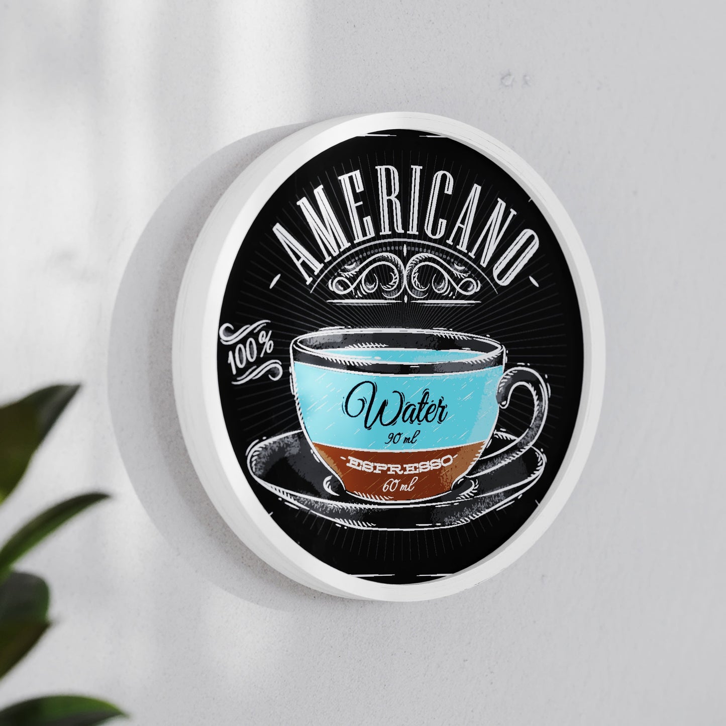 Canterbury Round Wall Mounted Magnetic Chalkboards for Home or Business with Eraser and Chalk, Set of 2