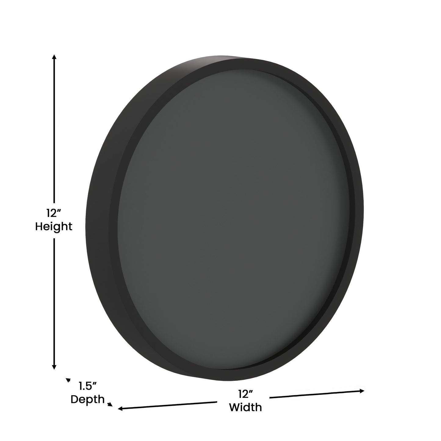 Canterbury Round Wall Mounted Magnetic Chalkboards for Home or Business with Eraser and Chalk, Set of 2