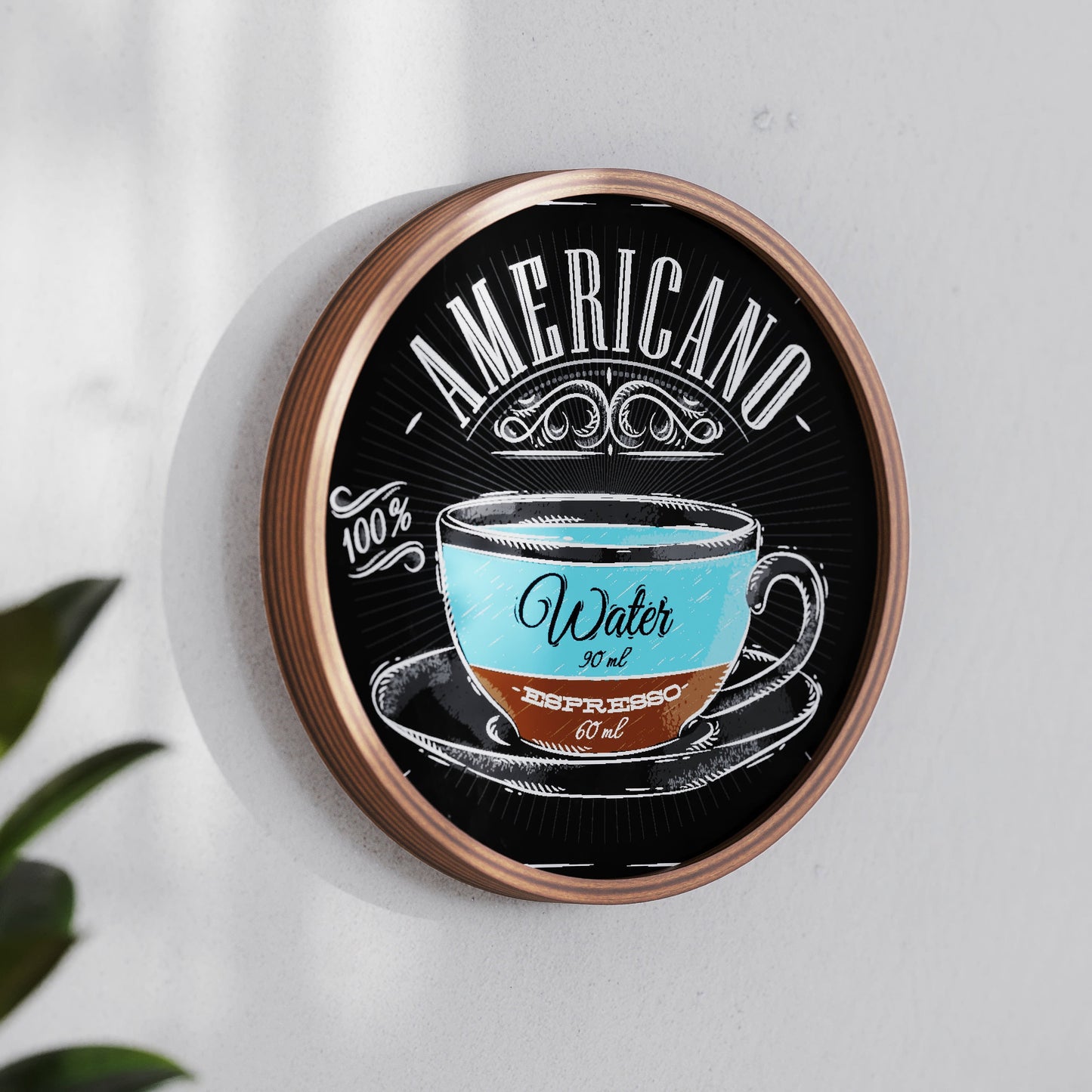 Canterbury Round Wall Mounted Magnetic Chalkboards for Home or Business with Eraser and Chalk, Set of 2