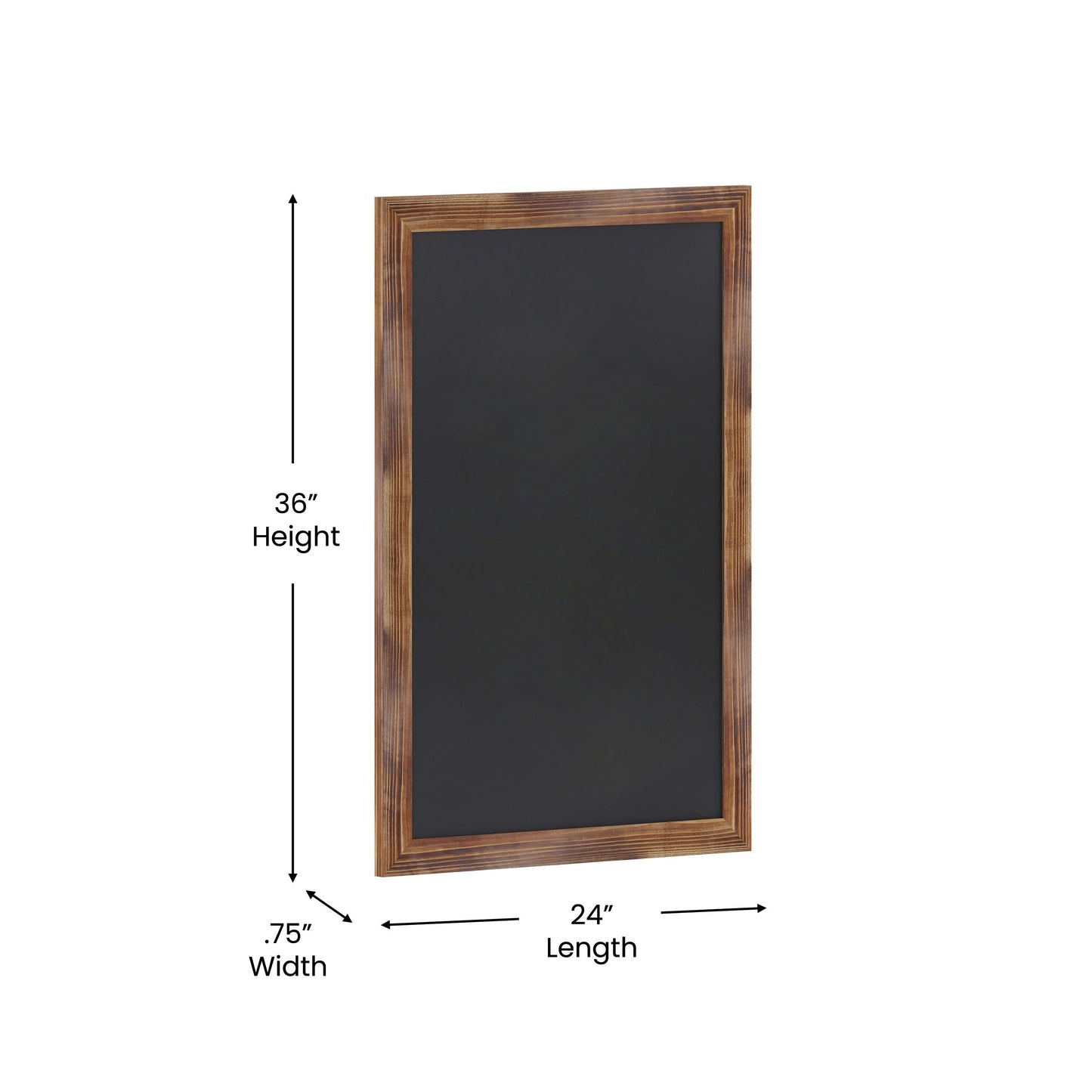 Canterbury Wall Mount Magnetic Chalkboard Sign with Eraser, Hanging Wall Chalkboard Memo Board for Home, School, or Business