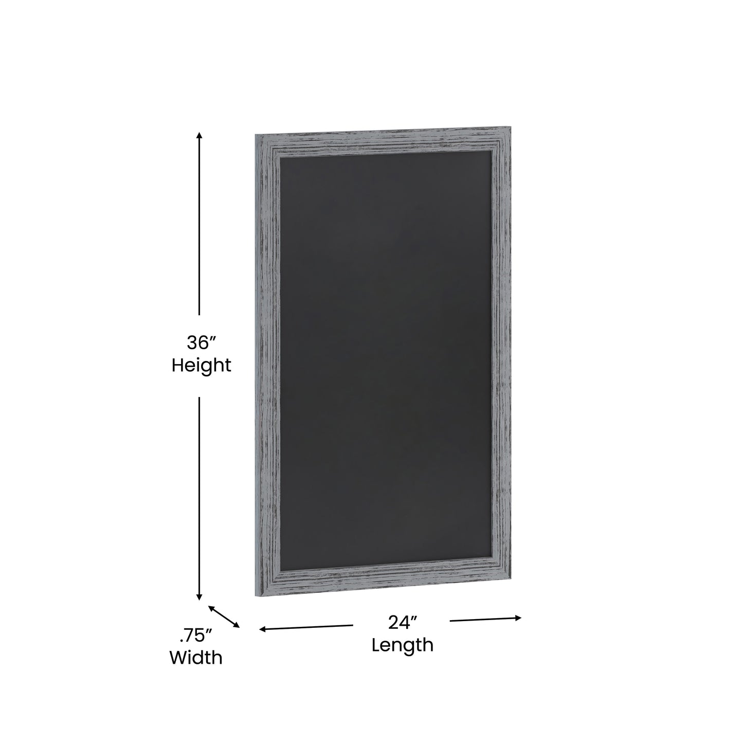 Canterbury Wall Mount Magnetic Chalkboard Sign with Eraser, Hanging Wall Chalkboard Memo Board for Home, School, or Business