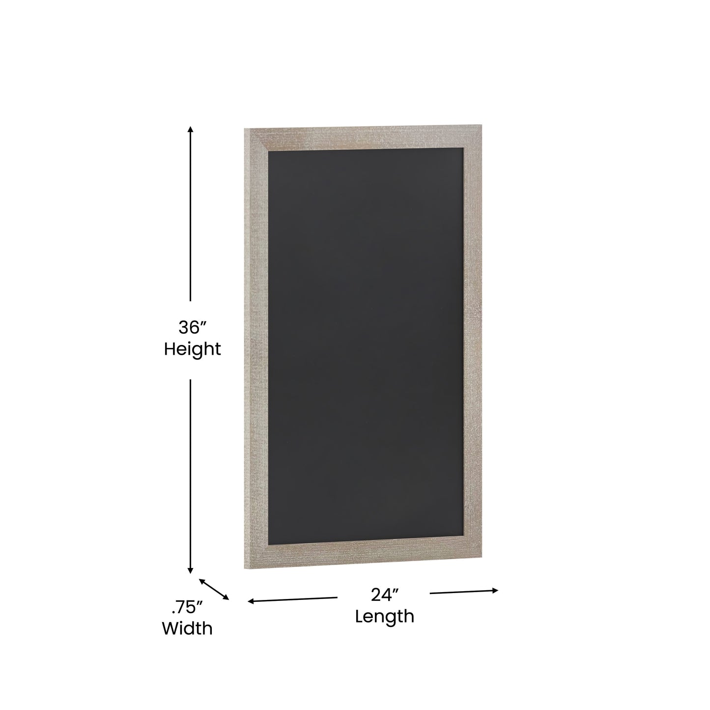 Canterbury Wall Mount Magnetic Chalkboard Sign with Eraser, Hanging Wall Chalkboard Memo Board for Home, School, or Business