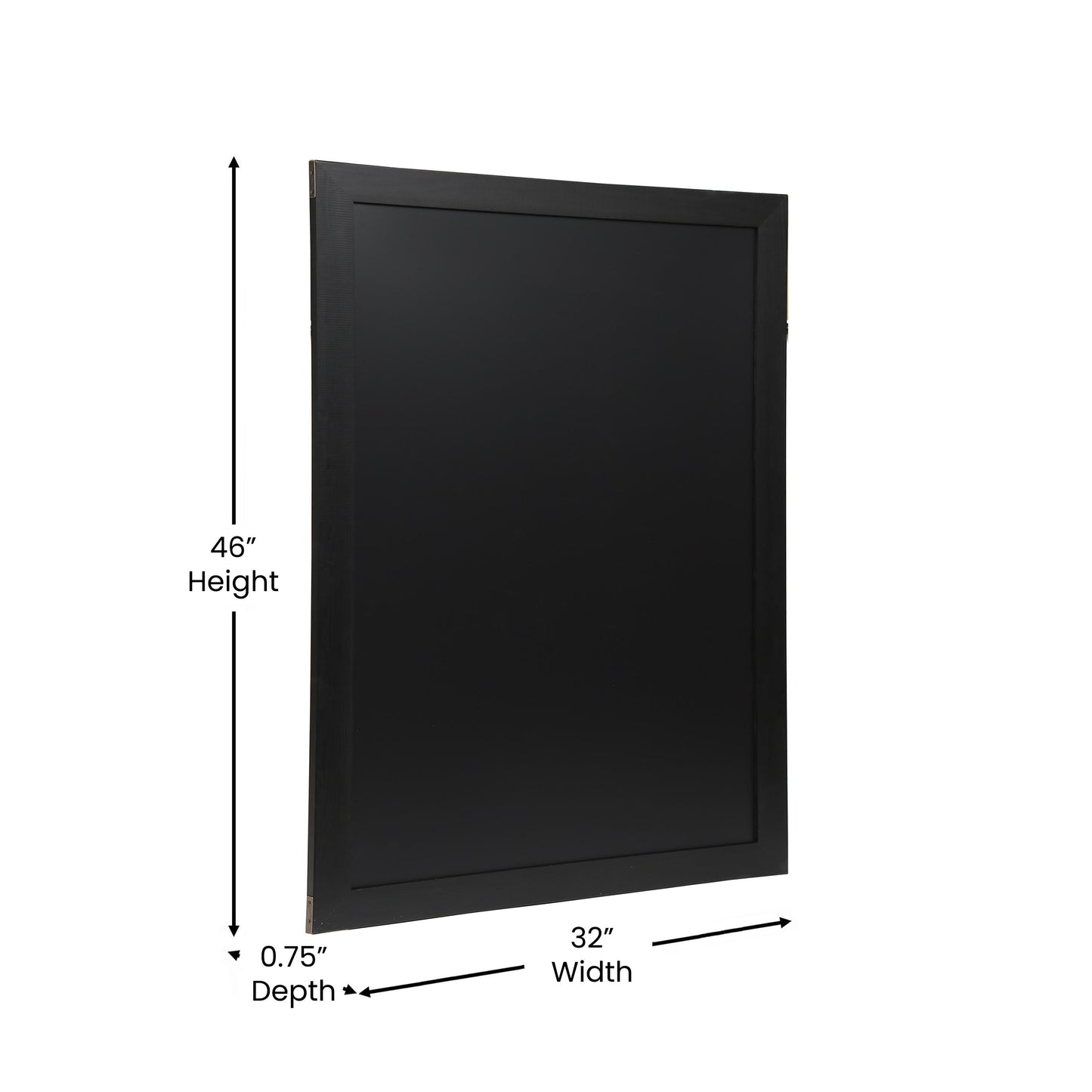 Canterbury Wall Mount Magnetic Chalkboard Sign with Eraser, Hanging Wall Chalkboard Memo Board for Home, School, or Business