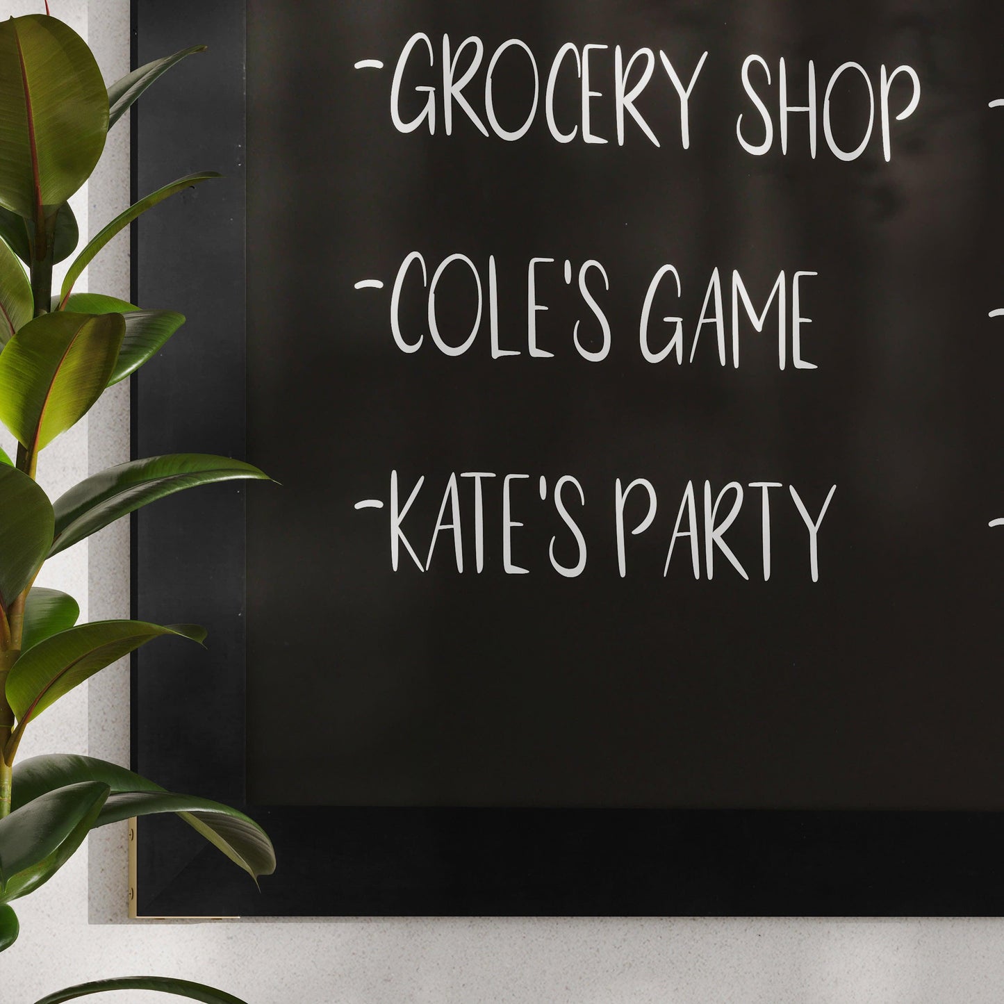 Canterbury Wall Mount Magnetic Chalkboard Sign with Eraser, Hanging Wall Chalkboard Memo Board for Home, School, or Business