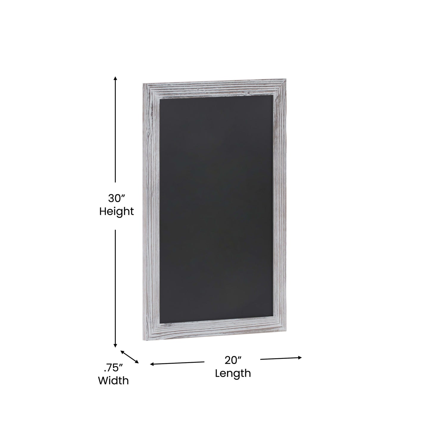 Canterbury Wall Mount Magnetic Chalkboard Sign with Eraser, Hanging Wall Chalkboard Memo Board for Home, School, or Business