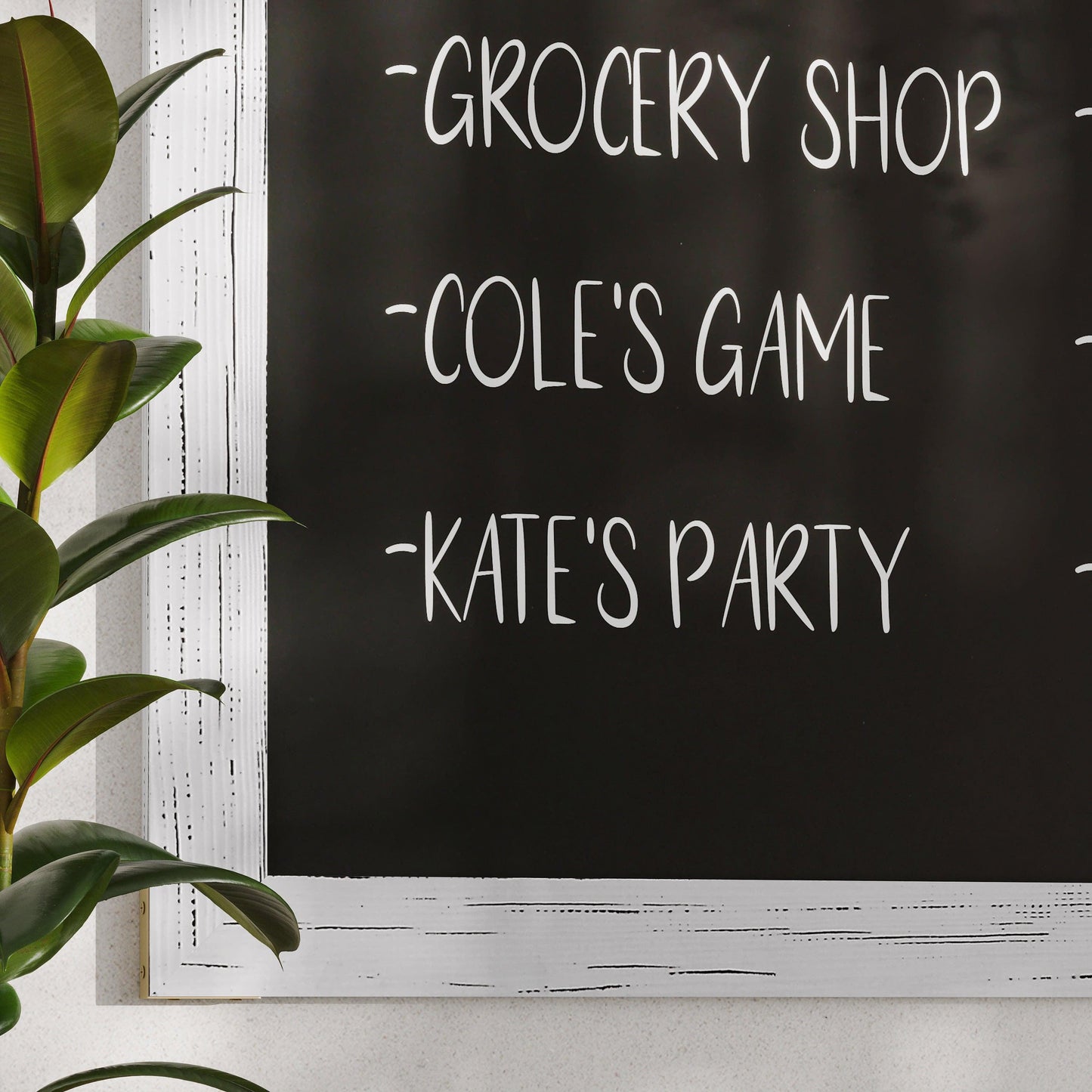 Canterbury Wall Mount Magnetic Chalkboard Sign with Eraser, Hanging Wall Chalkboard Memo Board for Home, School, or Business