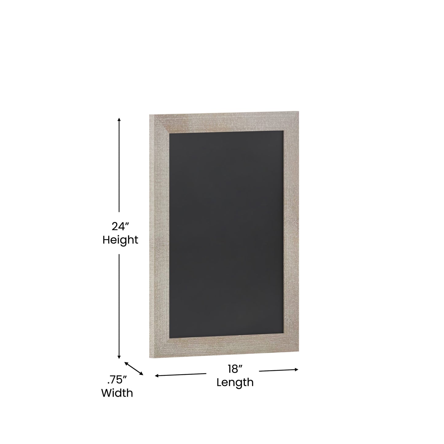 Canterbury Wall Mount Magnetic Chalkboard Sign with Eraser, Hanging Wall Chalkboard Memo Board for Home, School, or Business