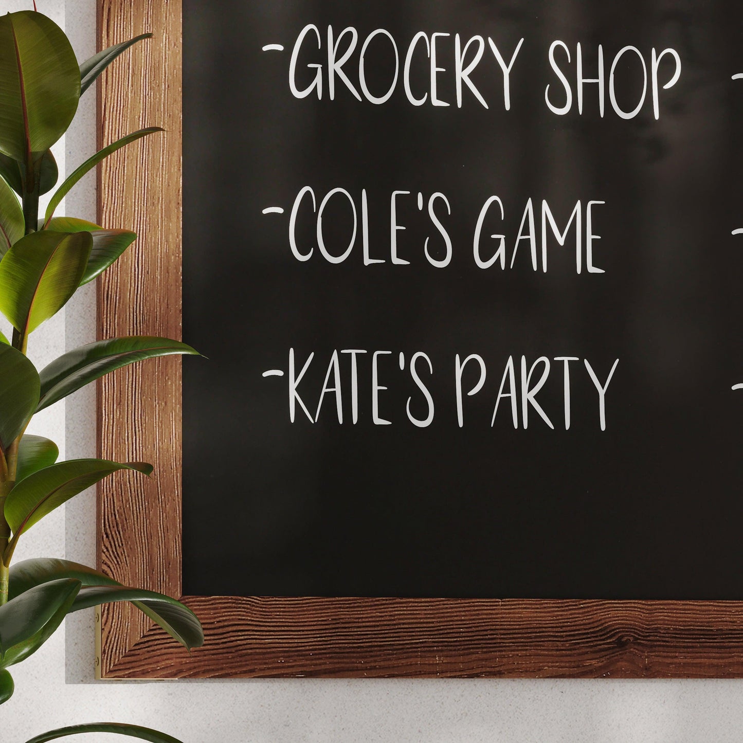 Canterbury Wall Mount Magnetic Chalkboard Sign with Eraser, Hanging Wall Chalkboard Memo Board for Home, School, or Business