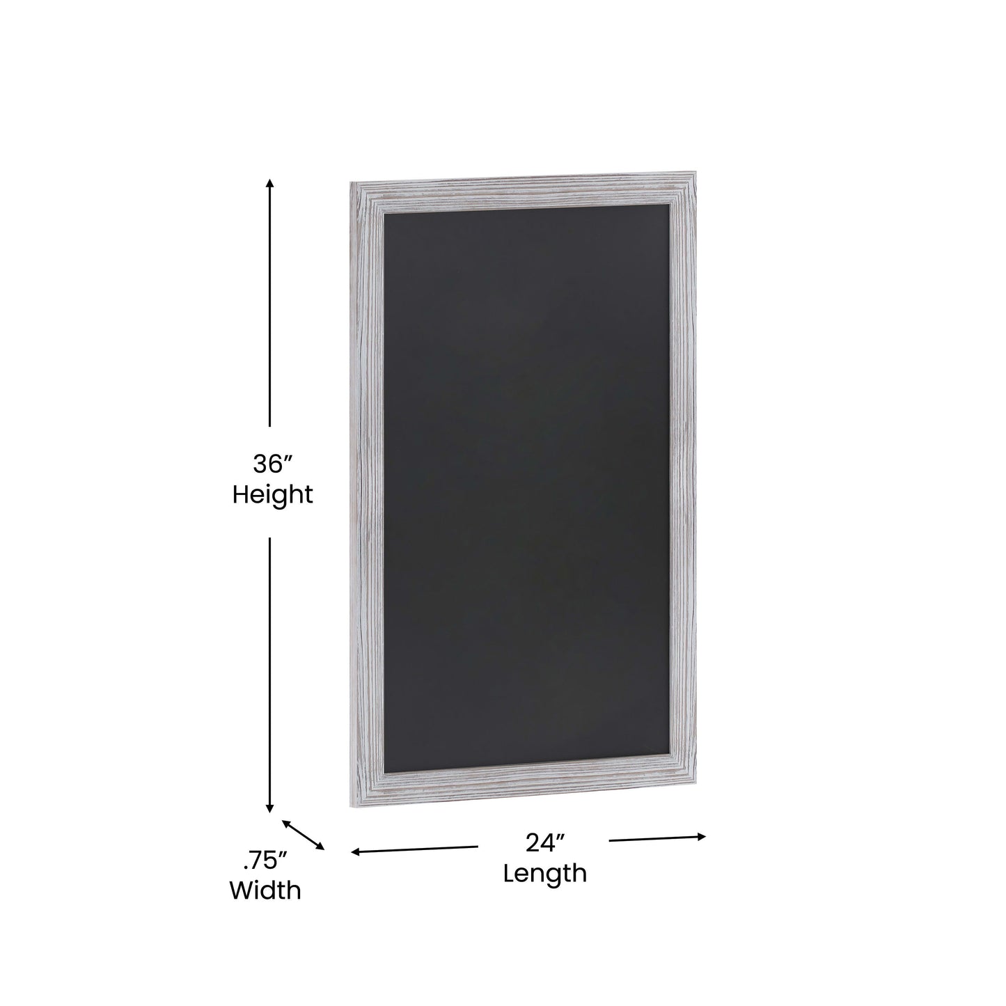 Canterbury Wall Mount Magnetic Chalkboard Sign with Eraser, Hanging Wall Chalkboard Memo Board for Home, School, or Business