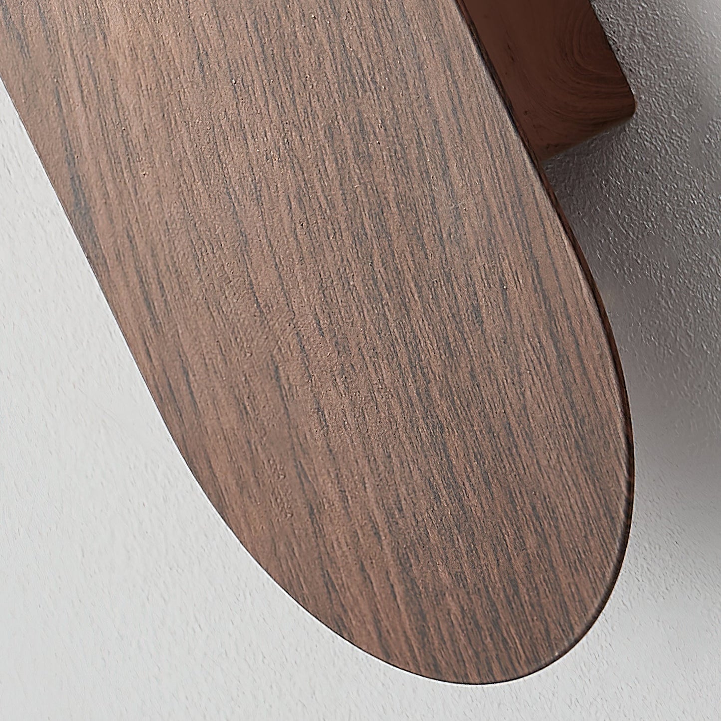 Wood Wall Light With Opal Globe Shade