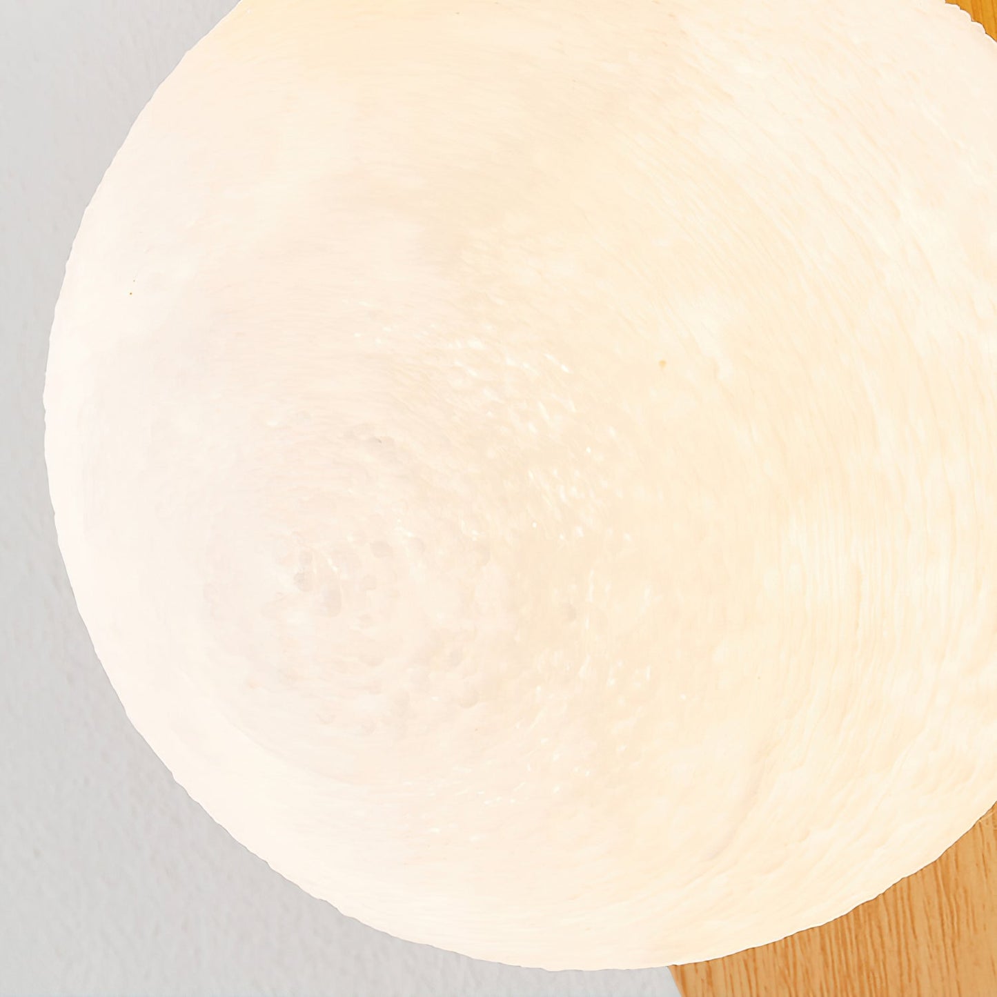 Wood Wall Light With Opal Globe Shade