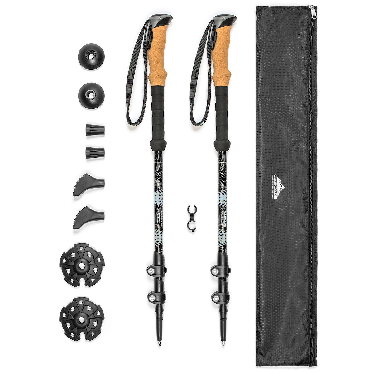 Aluminum Quick Lock Trekking Poles (Cork Grip)