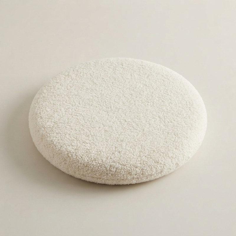 Chair Cushion Velvet Round Rabbit Design with Playful Design