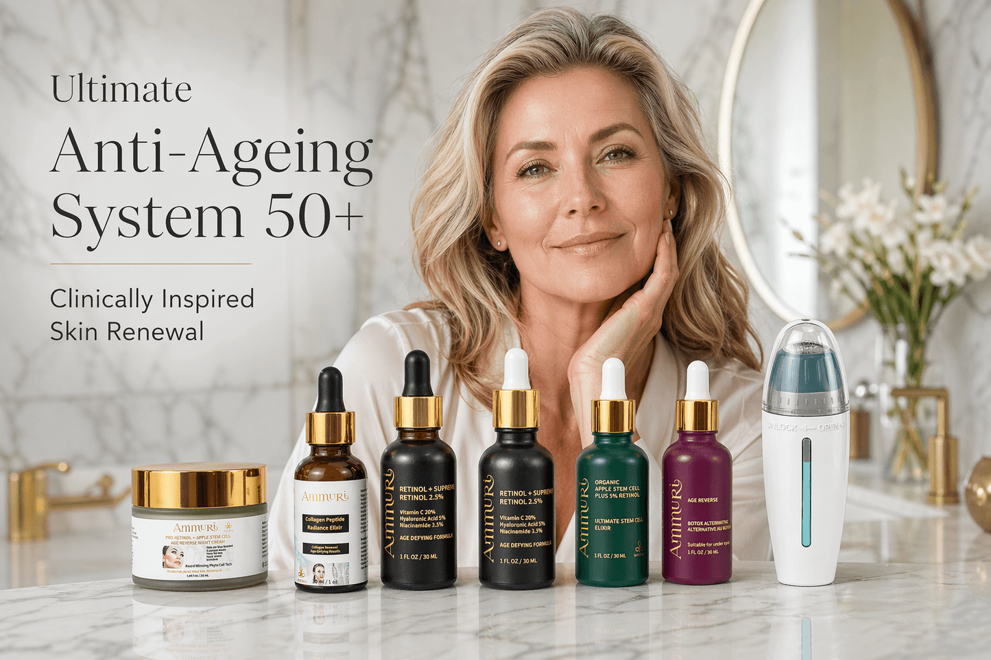 Ammuri Over 50s Intensive Repair Skincare Package – Ultimate Anti-Ageing