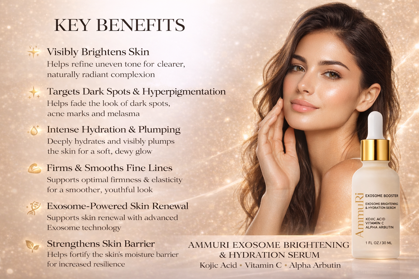 Exosome Brightening Serum for Dark Spots & Pigmentation | Ammuri