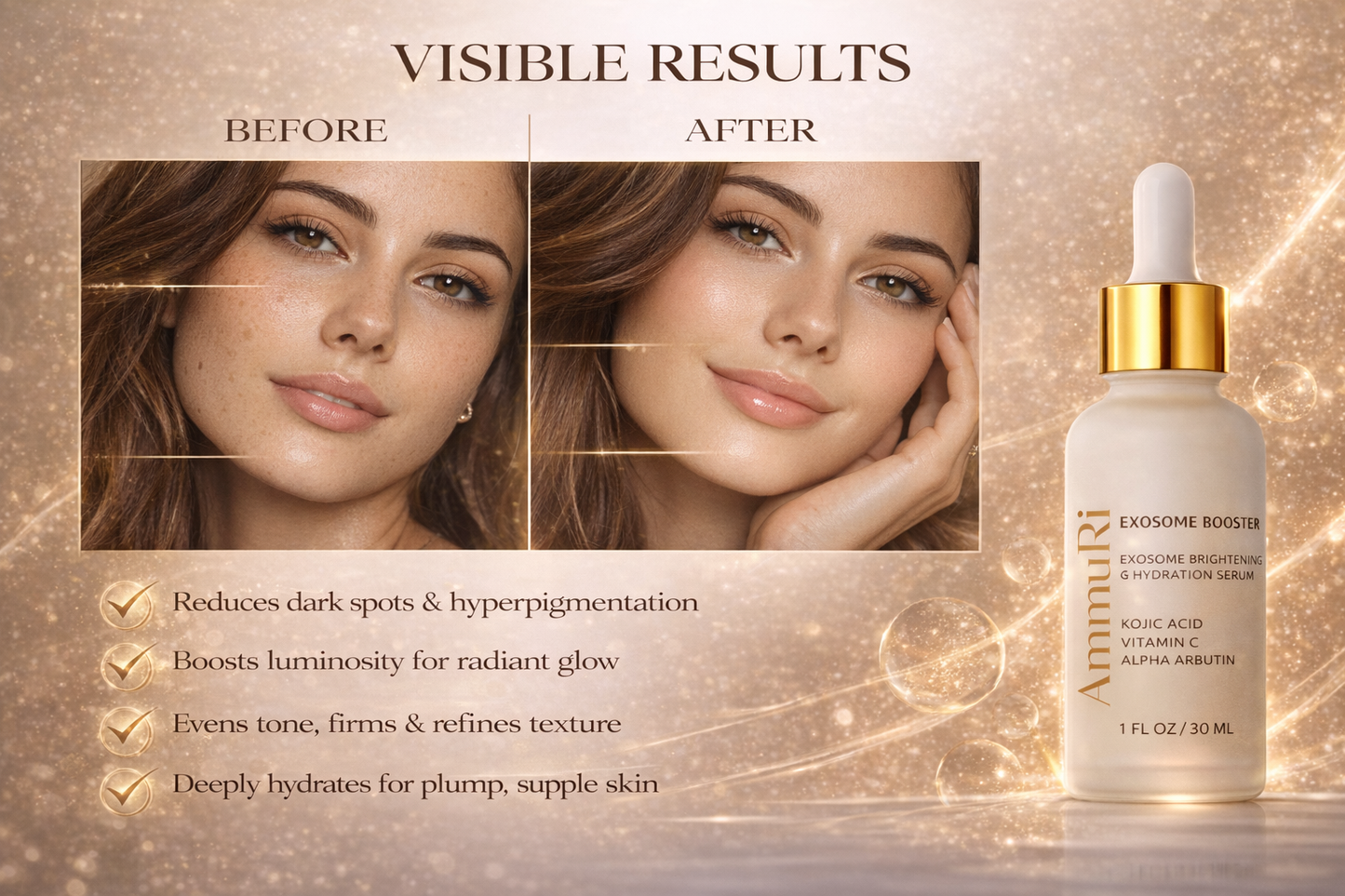 Exosome Brightening Serum for Dark Spots & Pigmentation | Ammuri