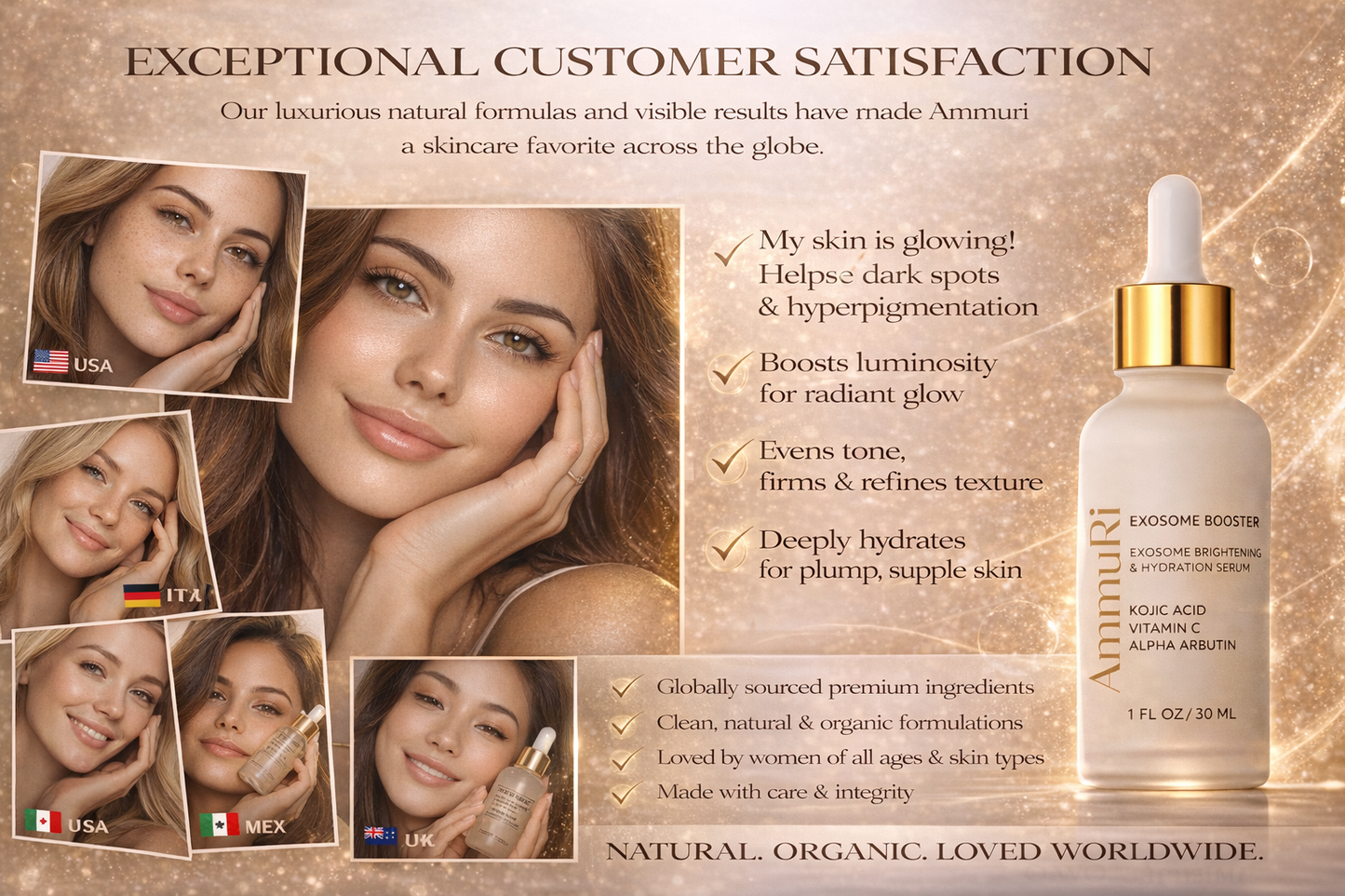 Exosome Brightening Serum for Dark Spots & Pigmentation | Ammuri