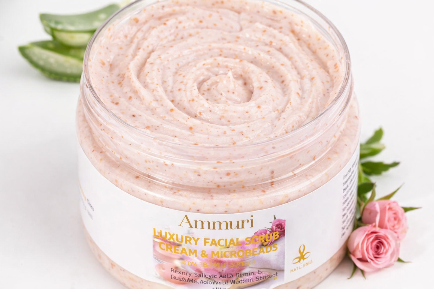 Ammuri Rose Retinol Facial Scrub – Exfoliate, Renew & Glow | Radiant Skin