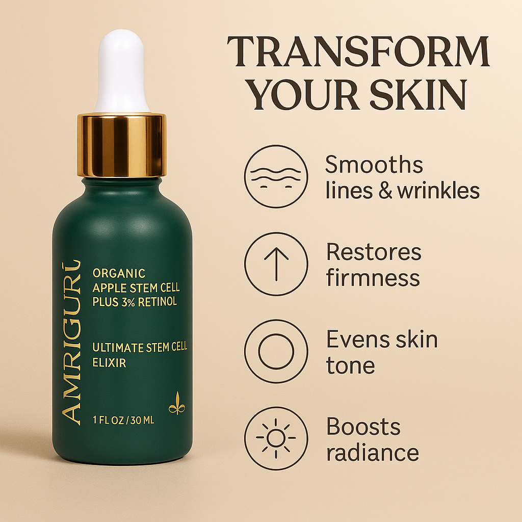 Apple Stem Cell Retinol 5 Serum – Anti-Ageing & Skin Renewal 30ml