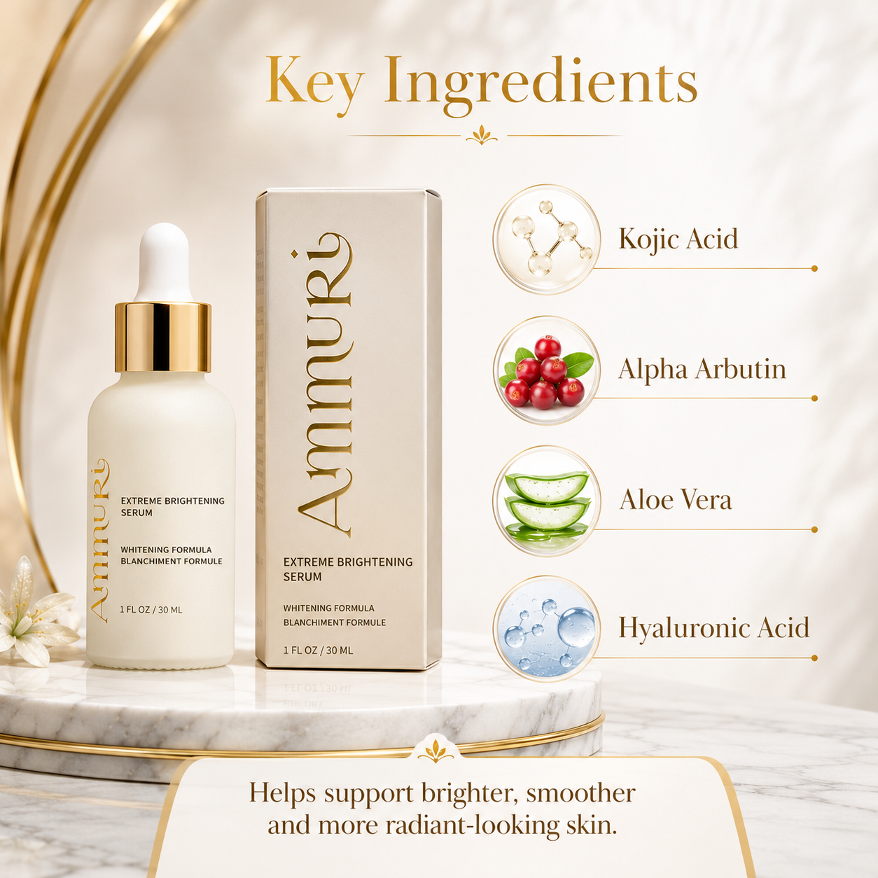 Ammuri Extreme Brightening Serum 30ml | Dark Spot & Radiance Serum