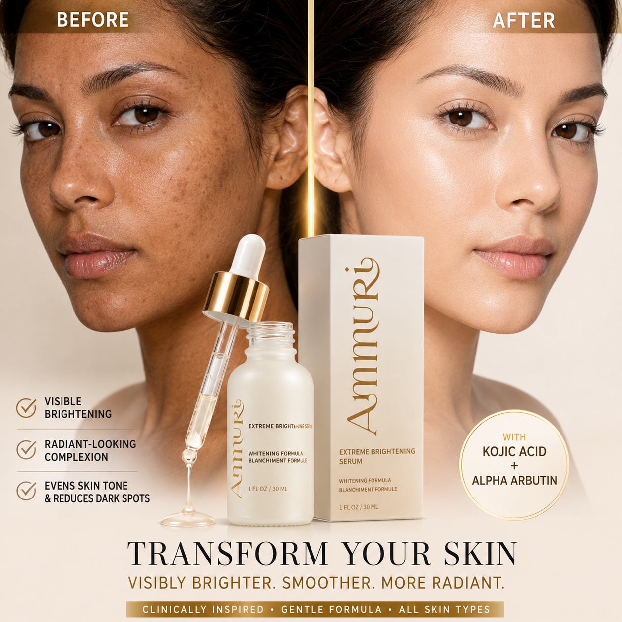 Ammuri Extreme Brightening Serum 30ml | Dark Spot & Radiance Serum