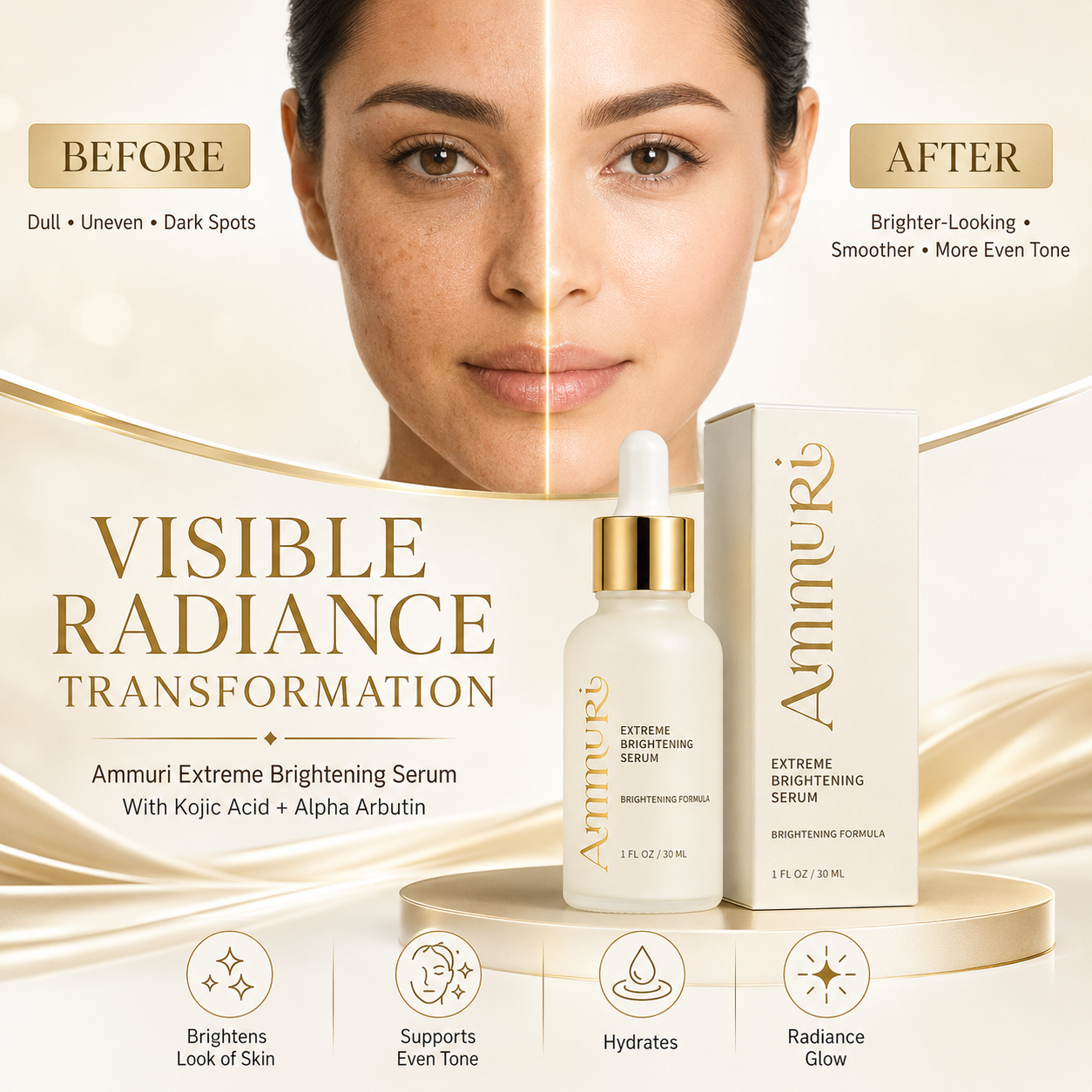 Ammuri Extreme Brightening Serum 30ml | Dark Spot & Radiance Serum
