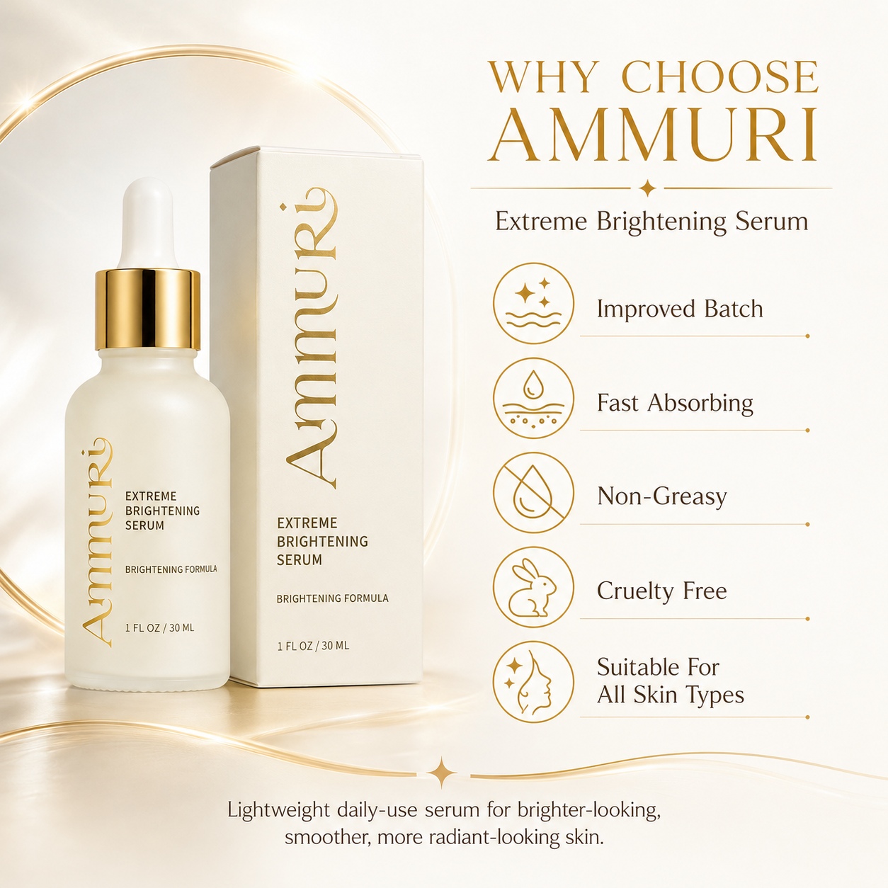 Ammuri Extreme Brightening Serum 30ml | Dark Spot & Radiance Serum