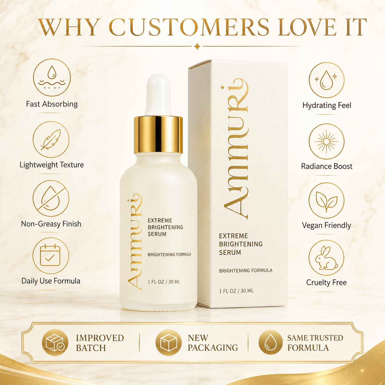 Ammuri Extreme Brightening Serum 30ml | Dark Spot & Radiance Serum