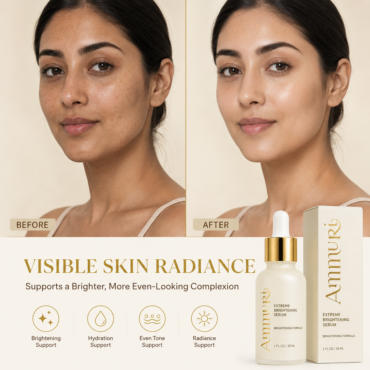 Ammuri Extreme Brightening Serum 30ml | Dark Spot & Radiance Serum