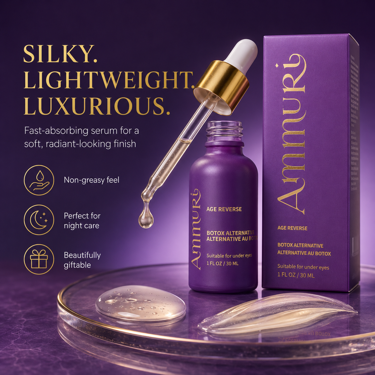 Ammuri Age Reverse Peptide Serum for Fine Lines & Wrinkles