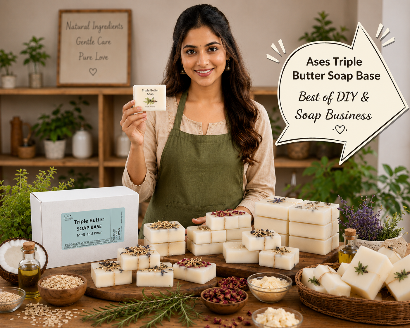 Soap Base Triple Butter (Melt and Pour) — Sulphate Free & Paraben Free