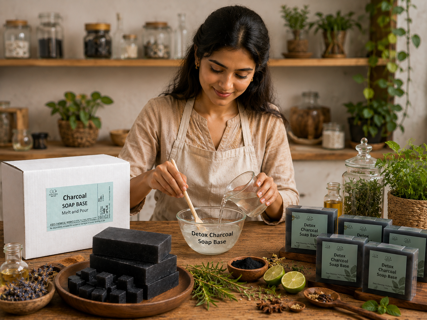 Soap Base Detox Charcoal (Melt and Pour) — Sulphate Free & Paraben Free