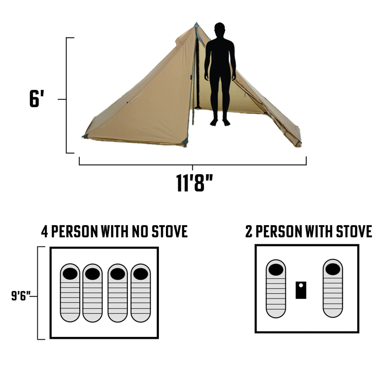 Seek Outside Cimarron | Stove | Liner | Hot Tent Bundle