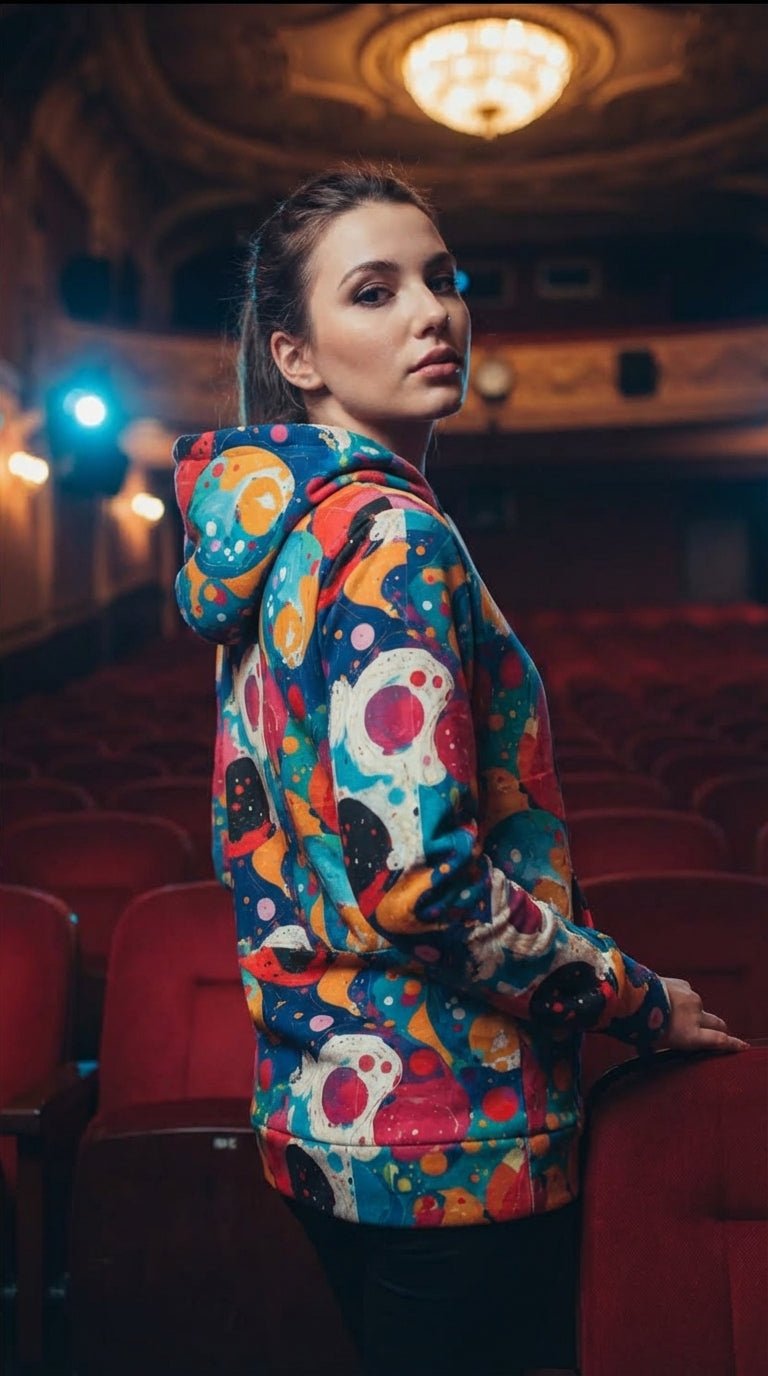 Seven Tails Moon Nature's Collage AOP Hoodie – Vibrant Patchwork Streetwear