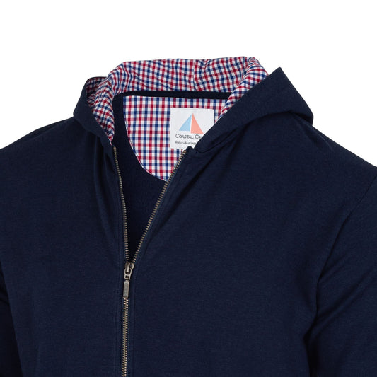 Cape Cod Full Zip Deckhand Hoodie - Navy