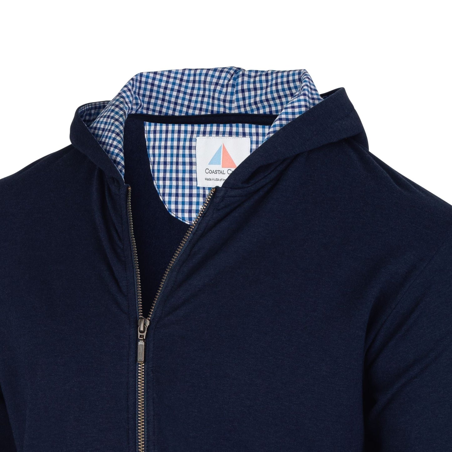 Nantucket Full Zip Deckhand Hoodie - Navy