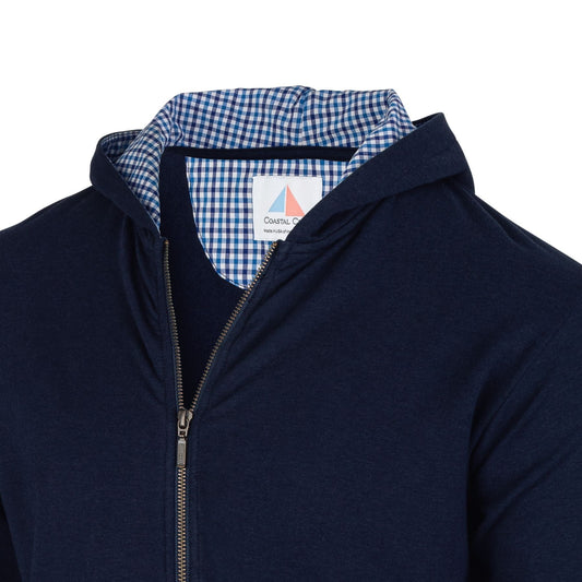 Nantucket Full Zip Deckhand Hoodie - Navy