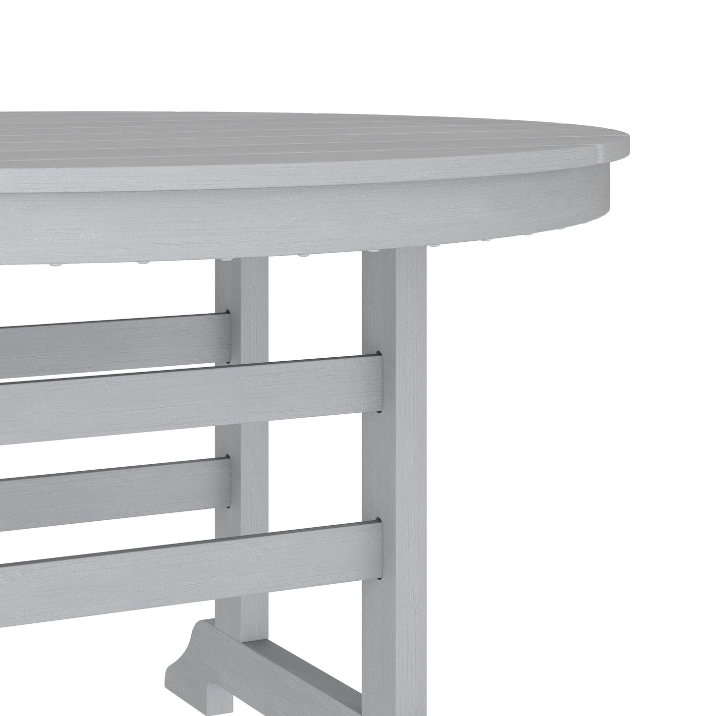 Colonel Commercial Grade Indoor/Outdoor Recycled HDPE Adirondack Dining Table