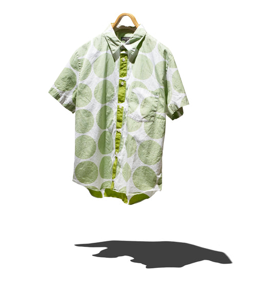 2001 S/S "Double face" Circle Pattern Shirt (M37)