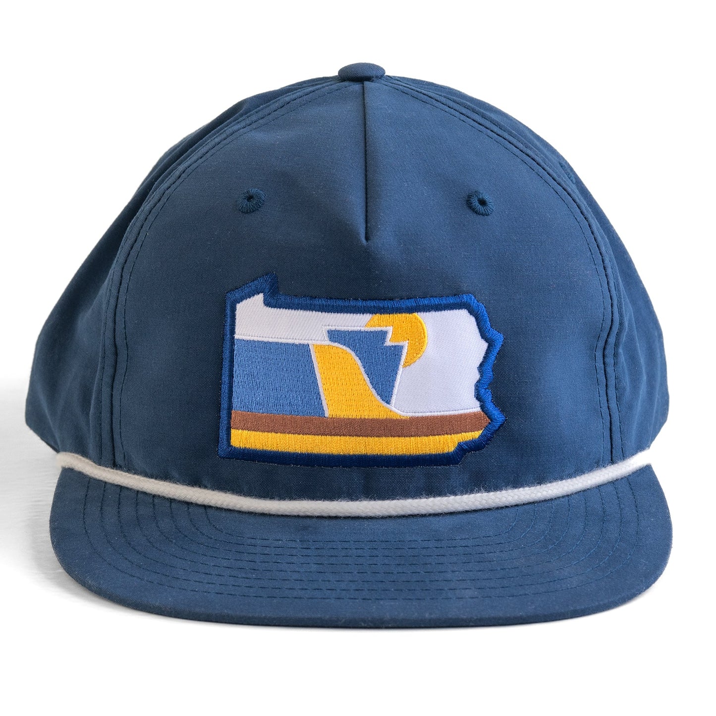 The Conemaugh: Pennsylvania Hat | Flip-Up Brim Snapback Braided Rope Patch Hat