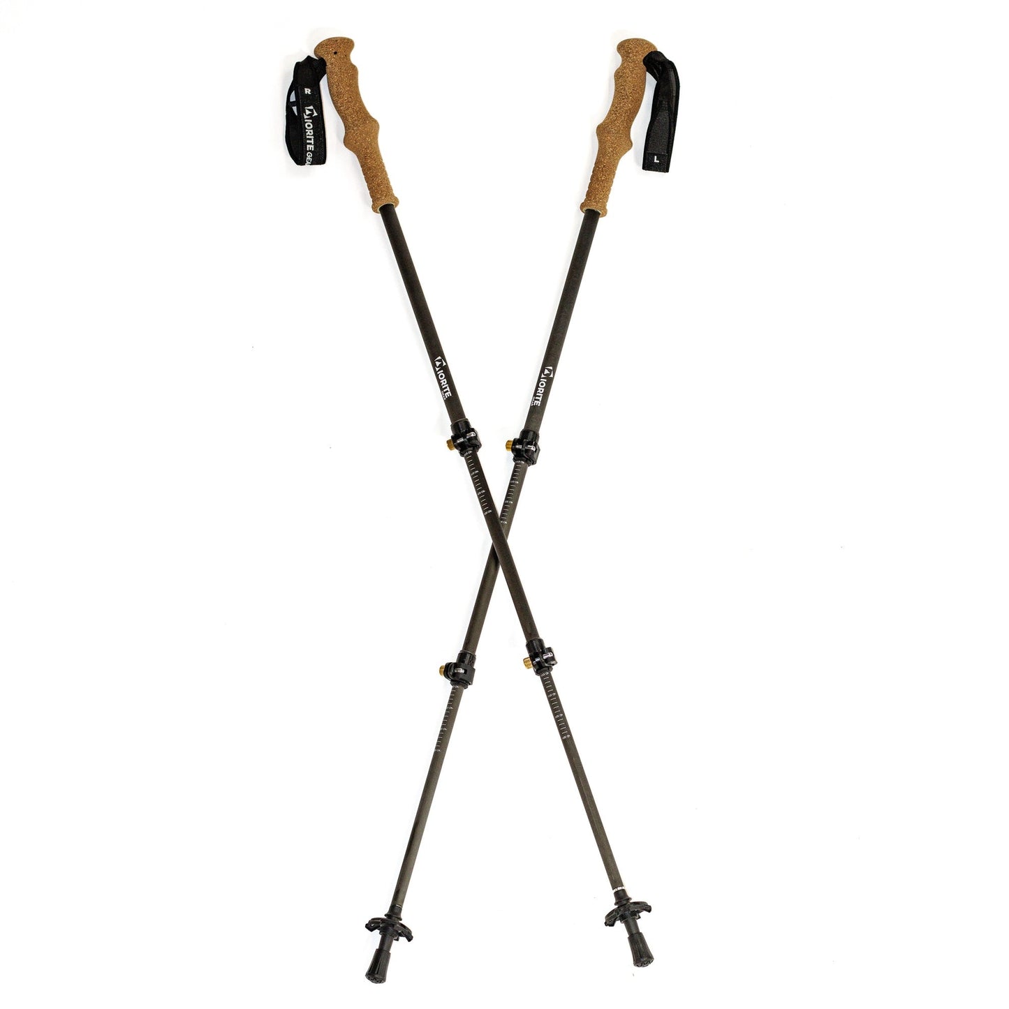 Diorite Telescopic Carbon Fiber Trekking Poles, Cork