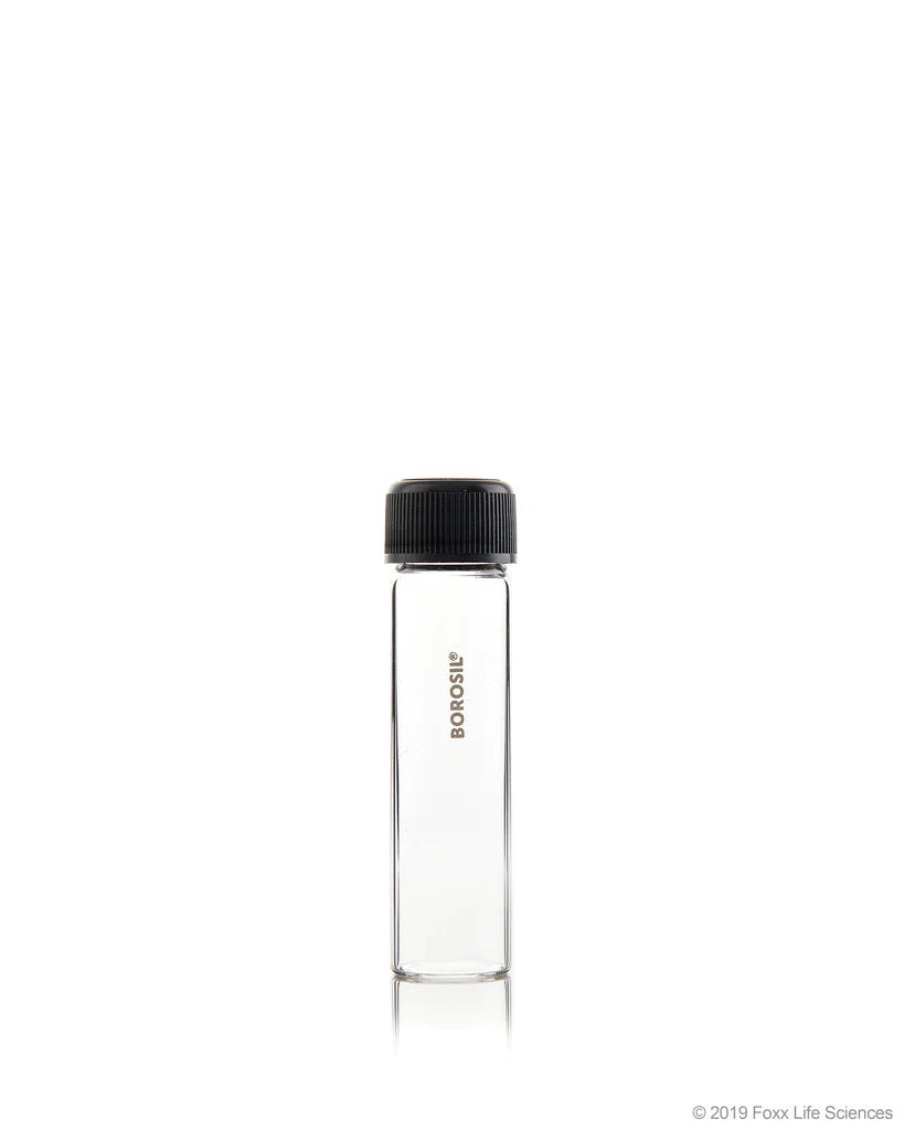 Culture Tube Glass Flat Bottom Clear with PP Cap  Borosil