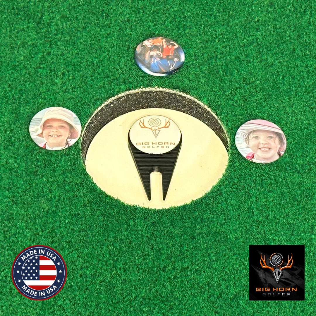 Custom Magnetic Golf Ball Markers- Set of 3