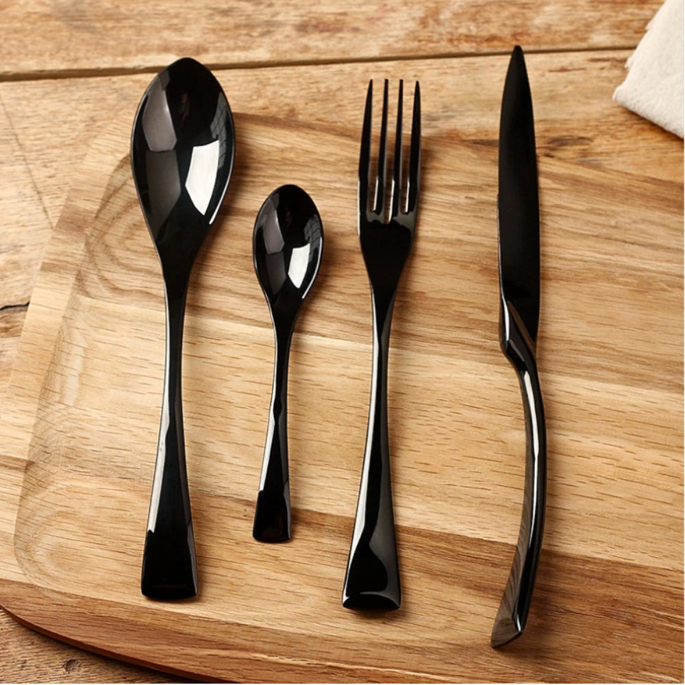 Dining Cutlery Set, Mirror Polished Finish, 4 Piece Set