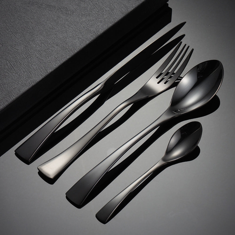 Dining Cutlery Set, Mirror Polished Finish, 4 Piece Set