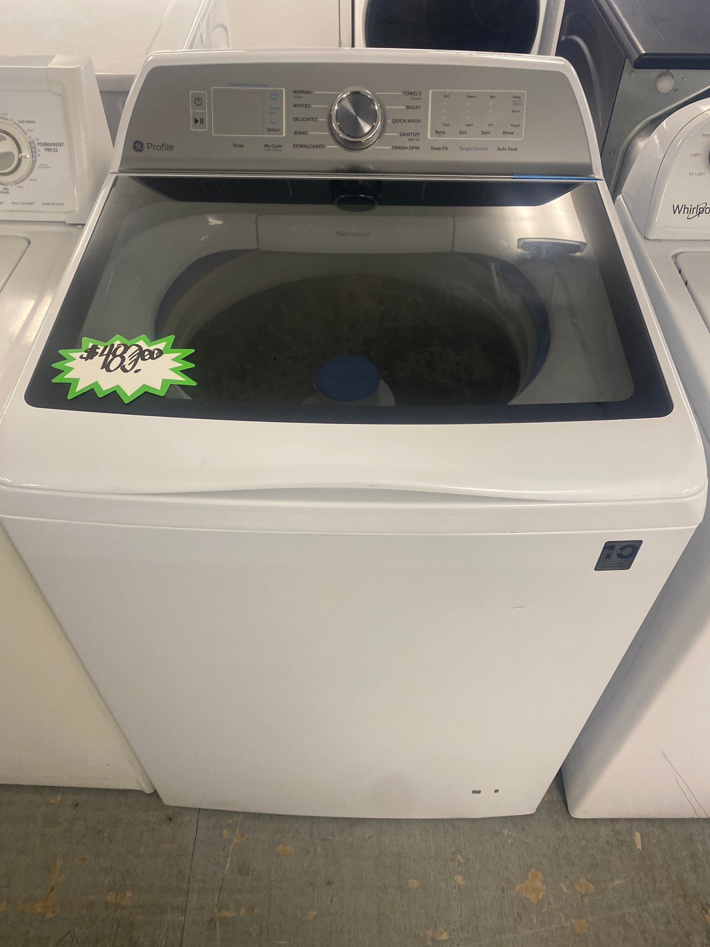 GE 5.0 cu. ft. Top Load High-Efficiency Washer