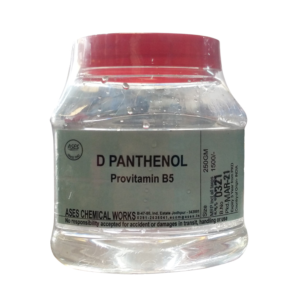 D Panthenol Gel / Viscous Liquid(Pro Vitamin B5)(100% Biologically Active)